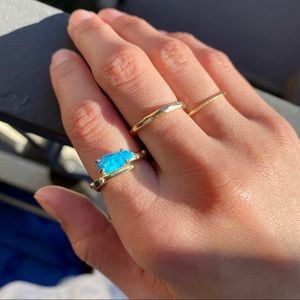 Kendra Scott blue opal ring
